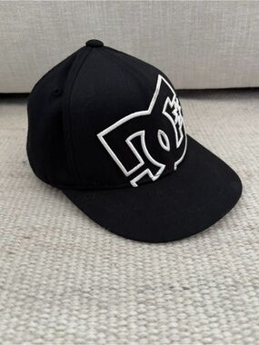 | DC | Black with Embroidered Logo Kid’s Flexfit Hat